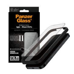 PanzerGlass ® Ceramic II Screen Protector iPhone 17 | iPhone 16 Pro | Ultra-Wide Fit w. EasyAligner Doorzichtige schermbeschermer Apple 1 stuk(s) - Afbeelding 6