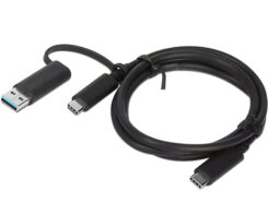 Lenovo 4X90U90618 USB-kabel USB 3.2 Gen 1 (3.1 Gen 1) 1 m USB A/USB C USB C Zwart - Afbeelding 2