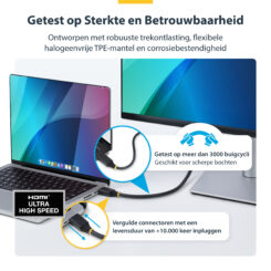 StarTech.com 50cm Gecertificeerde Ultra High Speed HDMI Kabel, 8K 60Hz/4K 120Hz, HDMI 2.1 Kabel met HDR10+ / eARC, 48Gbps, 8K HDMI Kabel voor Monitor/TV/Scherm - Afbeelding 12