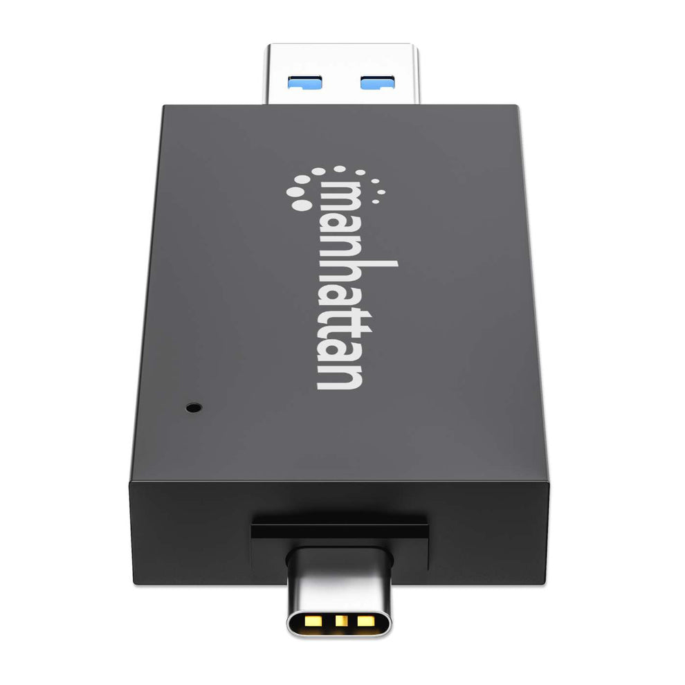 Manhattan 102735 geheugenkaartlezer USB 3.2 Gen 1 (3.1 Gen 1) Type-A/Type-C Zwart, Transparant - Afbeelding 6