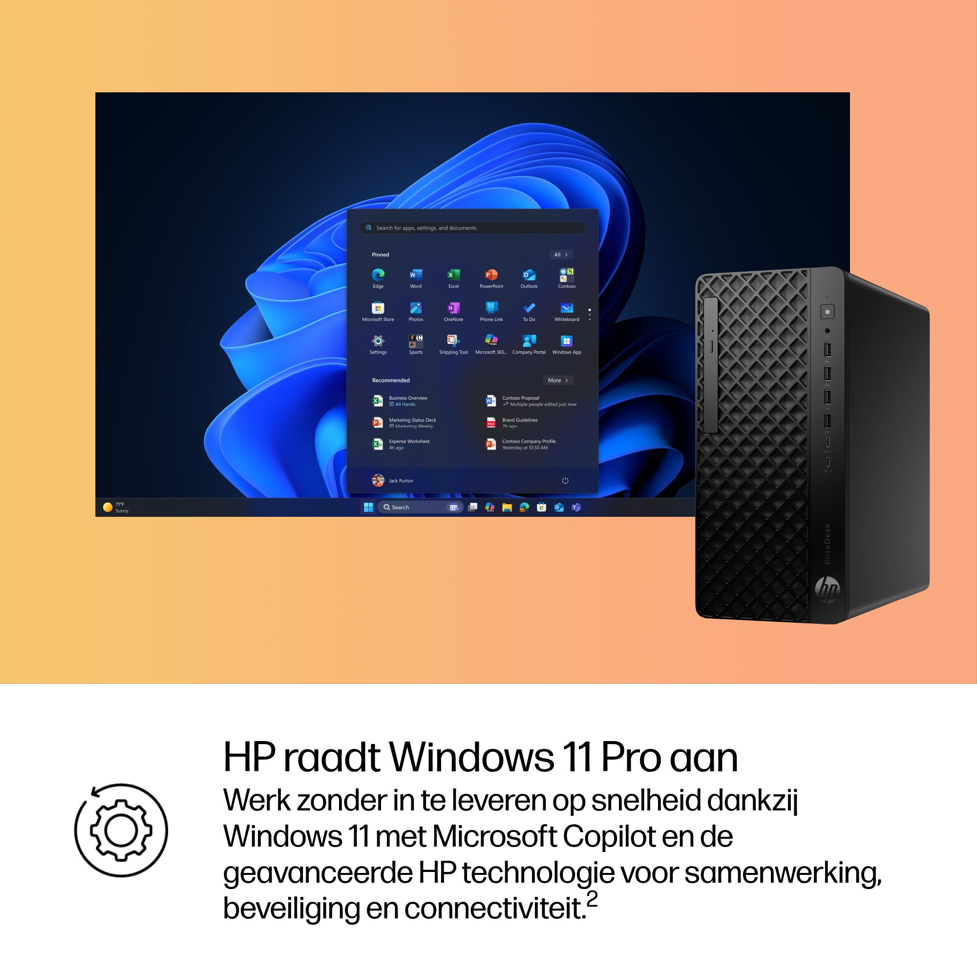 HP EliteDesk 8 G1i TWR U5-235 16/2 W11P Intel Core Ultra 5 16 GB DDR5-SDRAM 512 GB SSD Windows 11 Pro Tower PC AI PC Zwart - Afbeelding 19