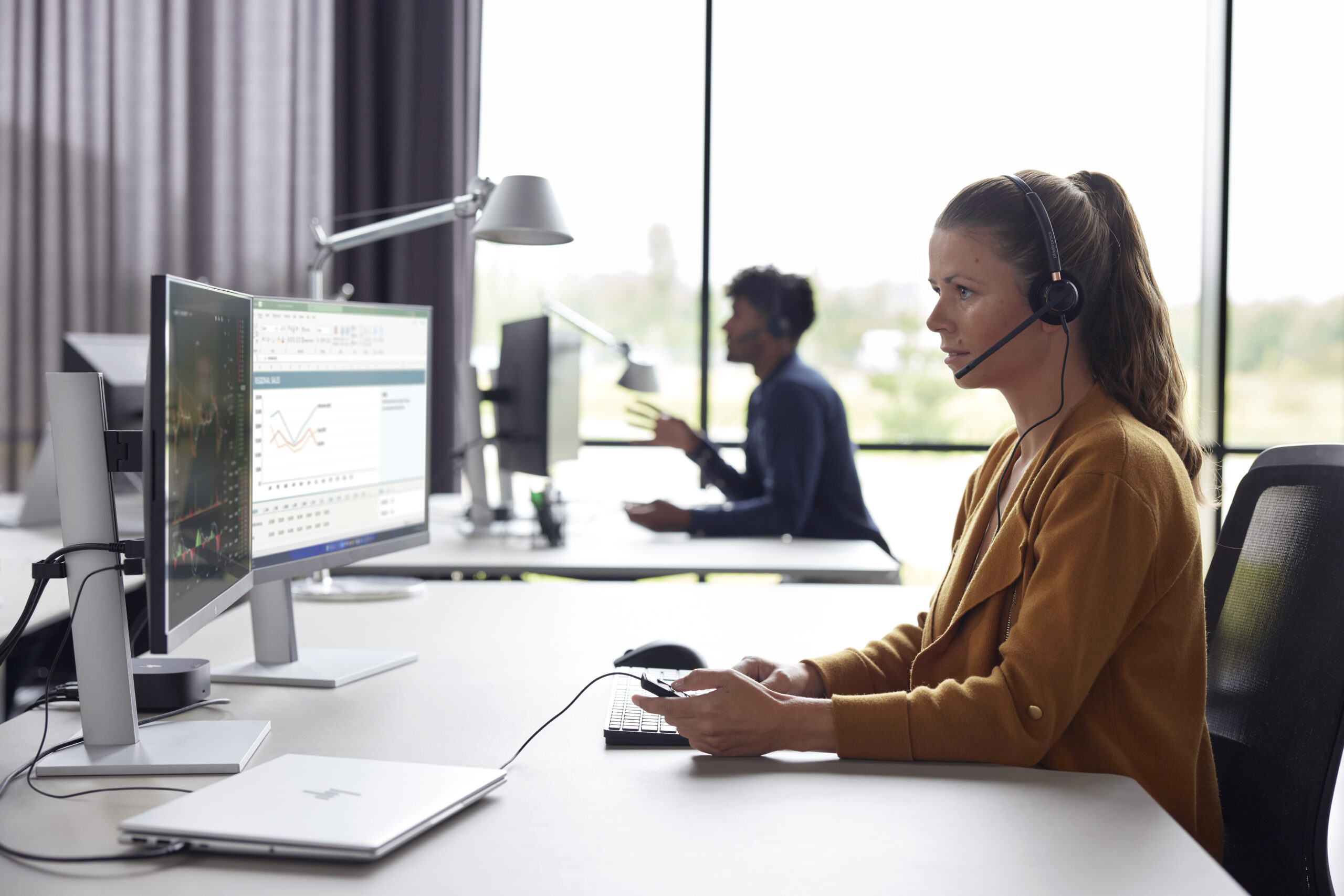 HP Poly EncorePro 520D met Quick Disconnect Binaural Digital Headset TAA - Afbeelding 3