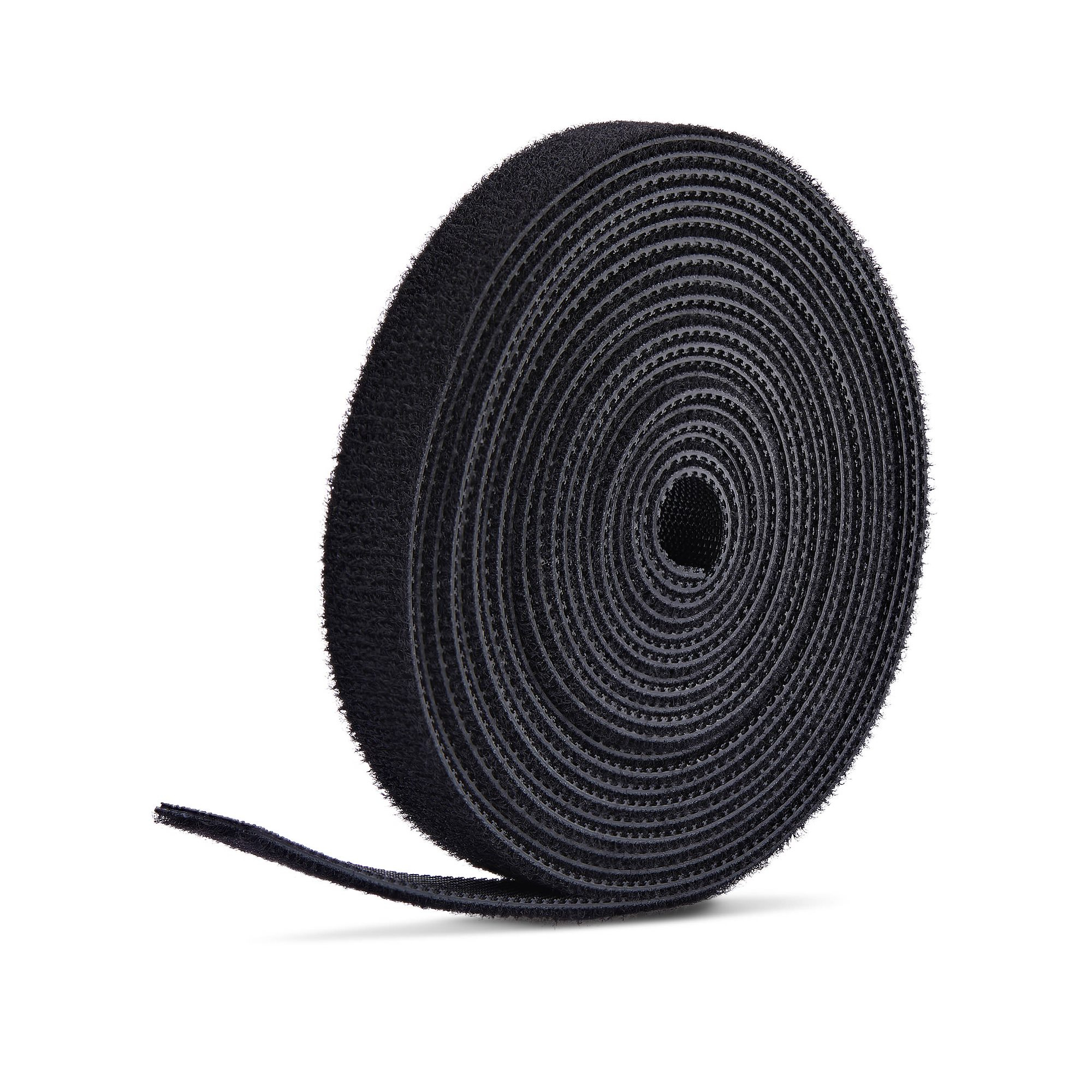 StarTech.com 22,8m Klittenband Rol, 1,27cm Breed, Zwart, Cut-to-Size Herbruikbare Kabelbinders, Hersluitbare Kabelbundel, Verstelbare Bundelband, Bulk Rol - Afbeelding 2