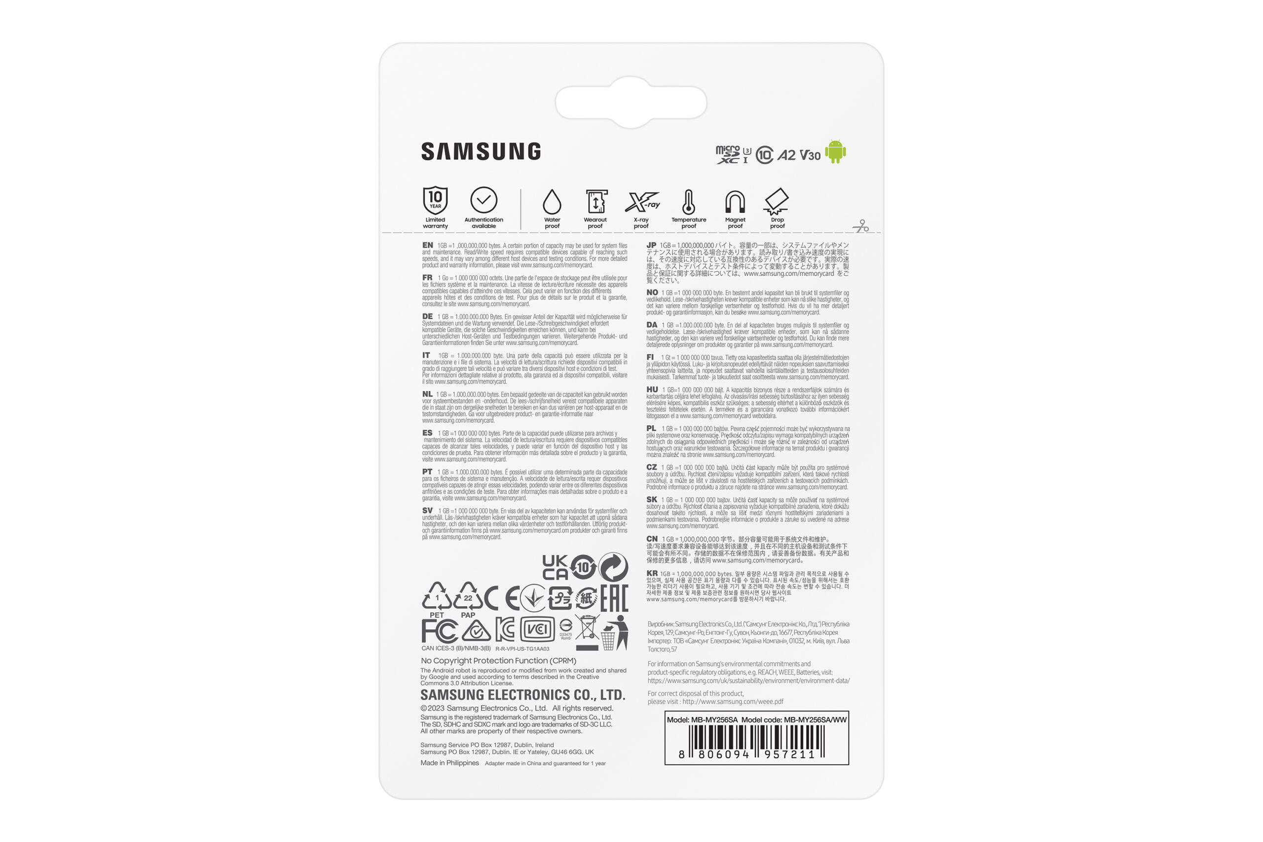 Samsung MB-MY256S 256 GB MicroSDXC UHS-I - Afbeelding 10