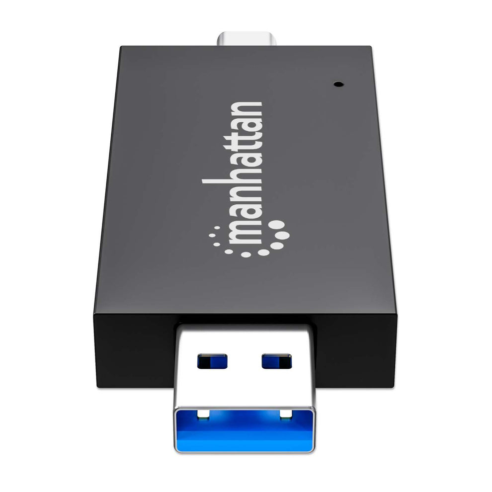 Manhattan 102735 geheugenkaartlezer USB 3.2 Gen 1 (3.1 Gen 1) Type-A/Type-C Zwart, Transparant - Afbeelding 7