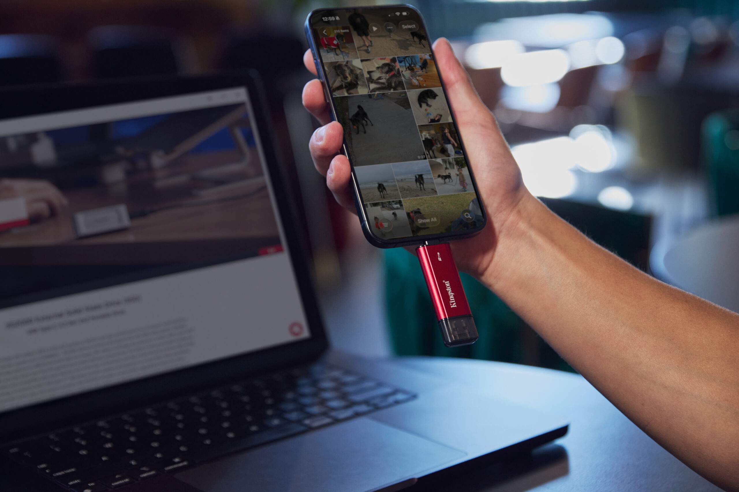 Kingston Technology 2TB Draagbare SSD met Dual USB-A/C, tot 1050MB/s USB 3.2 Gen 2 - Afbeelding 11