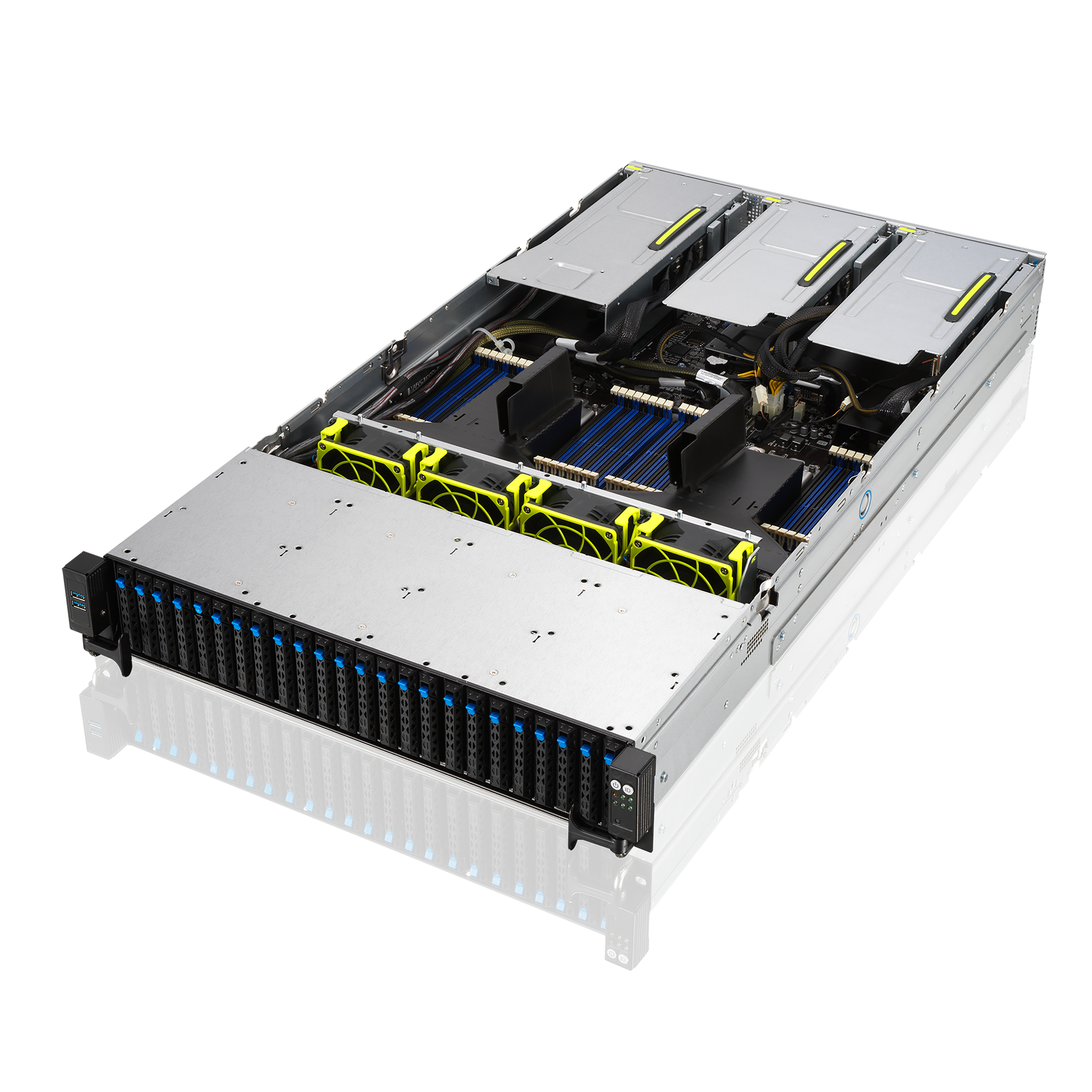 ASUS RS720-E11-RS24U Intel C741 Rack (2U) Zwart, Zilver - Afbeelding 4