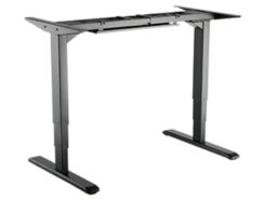 Equip ERGO Elektrisch zit-sta bureau frame, dubbele motor, zwart - Afbeelding 2