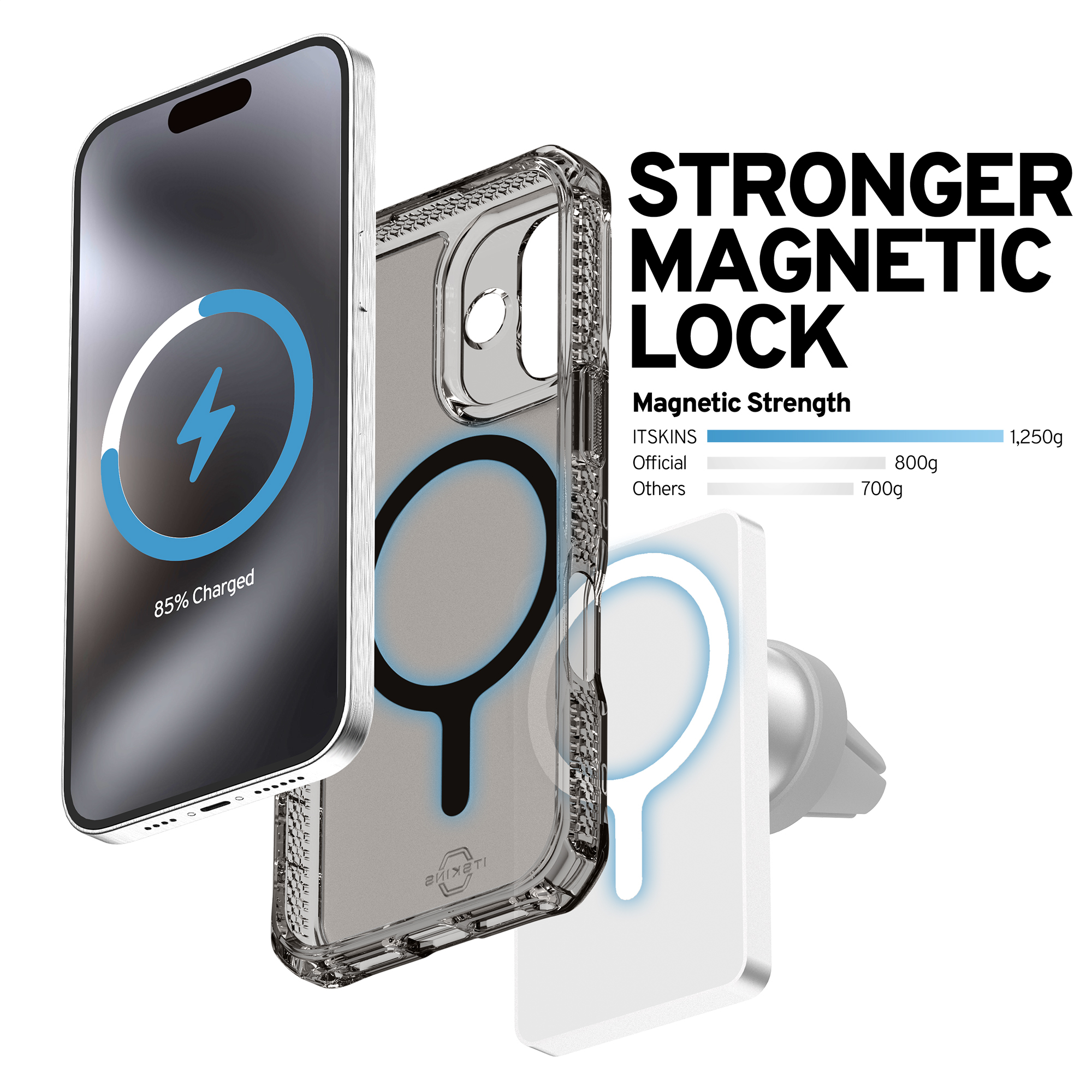 ITSKINS Level 2 HybridMagFrost_R for Apple iPhone 17 Black - Afbeelding 7