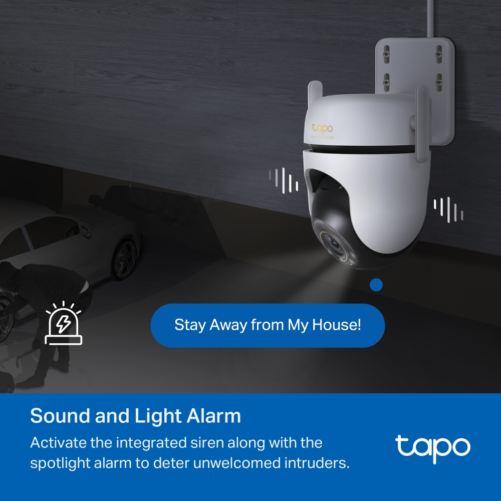 TP-Link TAPO C530WS bewakingscamera Torentje IP-beveiligingscamera Buiten 2880 x 1620 Pixels Muur - Afbeelding 15