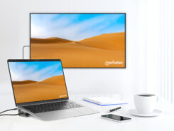 Manhattan USB-C dock/hub met kaartlezer en MST, poorten (7): Ethernet, HDMI (2× 4K@60Hz), USB-A (3×) en USB-C, met Power Delivery (PD) 100W - vereist een externe USB-C-lader (niet inbegrepen). USB-gevoed (geen externe voeding vereist) wanneer PD niet wordt gebruikt - Afbeelding 12