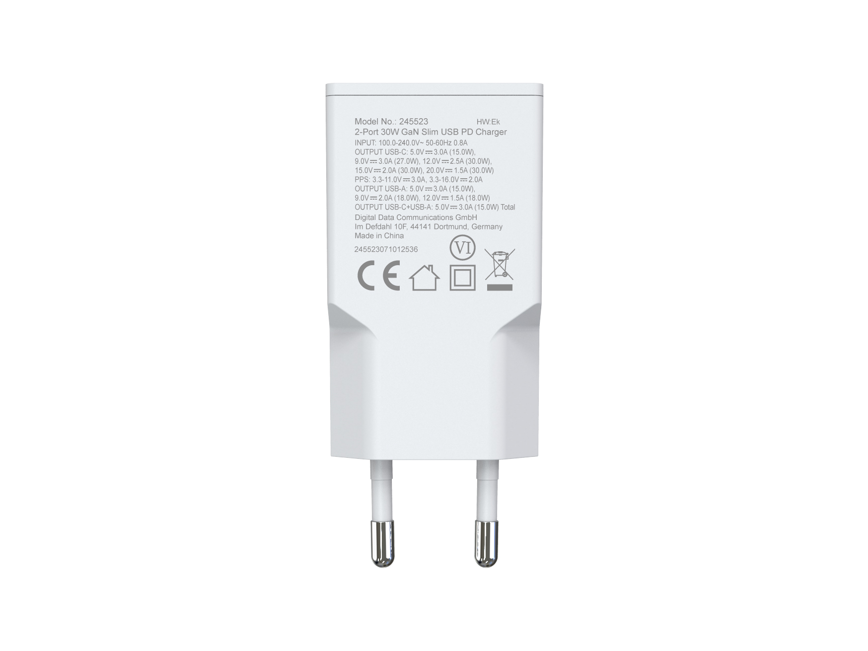 Equip 245523 oplader voor mobiele apparatuur Universeel Wit AC Snel opladen Binnen - Afbeelding 3