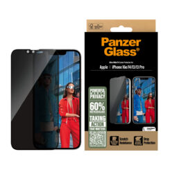 PanzerGlass ® 2-Way Privacy Screen Protector iPhone 17e | 16e | 14 | 13 | 13 Pro | Ultra-Wide Fit w. EasyAligner Doorzichtige schermbeschermer Apple 1 stuk(s) - Afbeelding 3