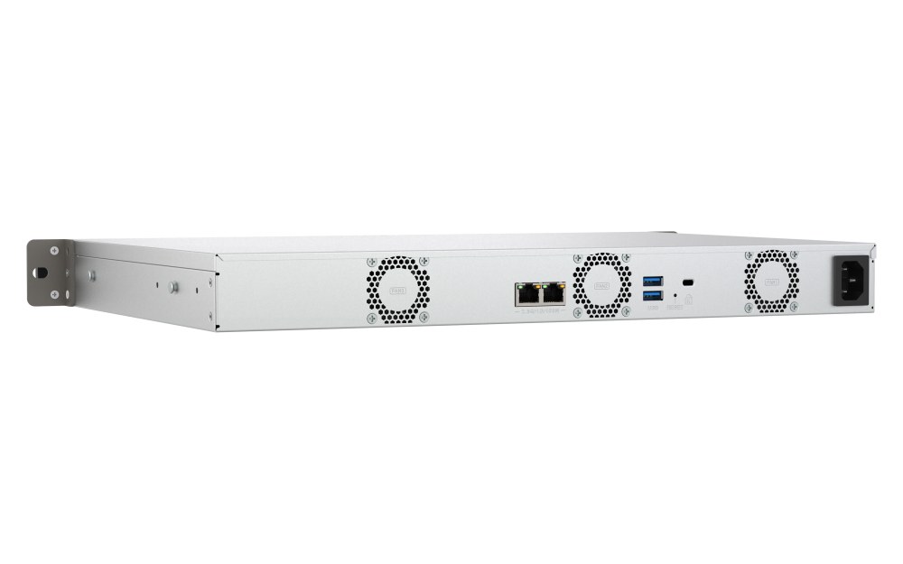 QNAP TS-433eU NAS Rack (1U) Cortex-A Cortex-A55 4 GB 0 TB QNAP Turbo System Zwart - Afbeelding 3