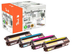 Peach 112076 tonercartridge 4 stuk(s) Zwart, Cyaan, Magenta, Geel