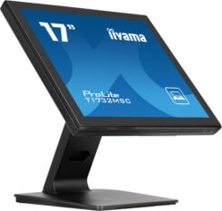 iiyama ProLite T1732MSC-B1SAG computer monitor 43,2 cm (17") 1280 x 1024 Pixels Full HD LED Touchscreen Tafelblad Zwart