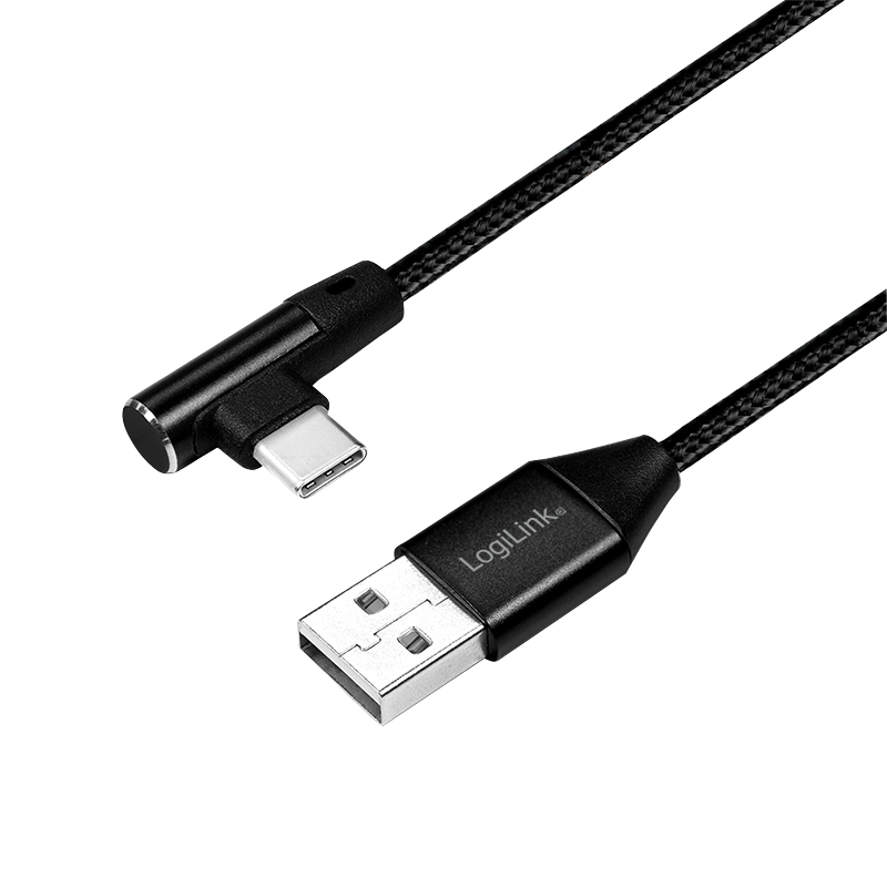 LogiLink CU0137 USB-kabel USB 2.0 0,3 m USB A USB C 0,48 Gbit/s Zwart