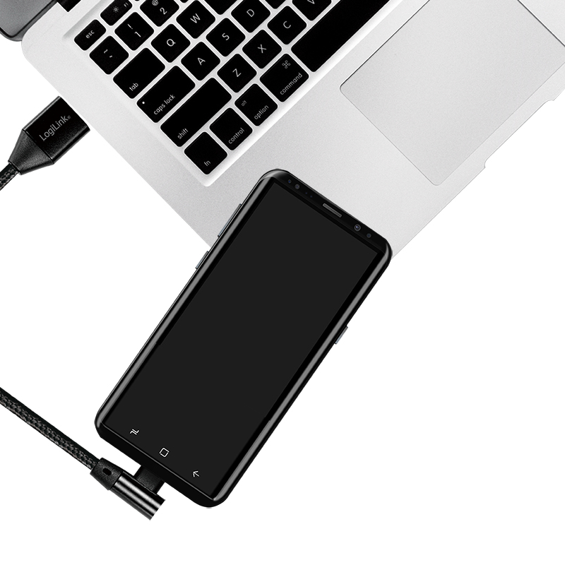 LogiLink CU0137 USB-kabel USB 2.0 0,3 m USB A USB C 0,48 Gbit/s Zwart - Afbeelding 5