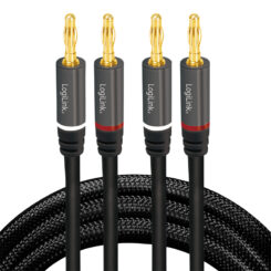 LogiLink CA1210 audio kabel 3 m 2 x Banaan Zwart - Afbeelding 3