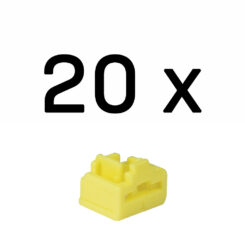 Lindy 47901 poortblokker RJ-45 Geel Acrylonitrielbutadieenstyreen (ABS) 20 stuk(s)