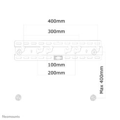 Neomounts LED-W040 TV-beugel wand 23-52" - ultra-vlak - Afbeelding 4
