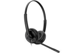 Yealink YHS34 Headset Bedraad Hoofdband Oproepen/muziek Zwart