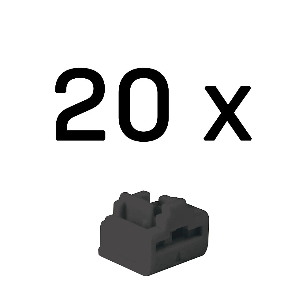 Lindy 47892 poortblokker RJ-45 Zwart Acrylonitrielbutadieenstyreen (ABS) 20 stuk(s) - Afbeelding 2