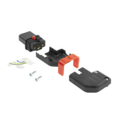 ACT C13 IEC Lock+ herbedraadbaar links of rechts haakse connector zwart, PA130100RBK - Afbeelding 4