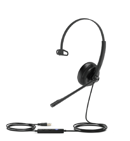 Yealink UH34 Headset Bedraad Hoofdband Kantoor/callcenter Zwart - Afbeelding 2