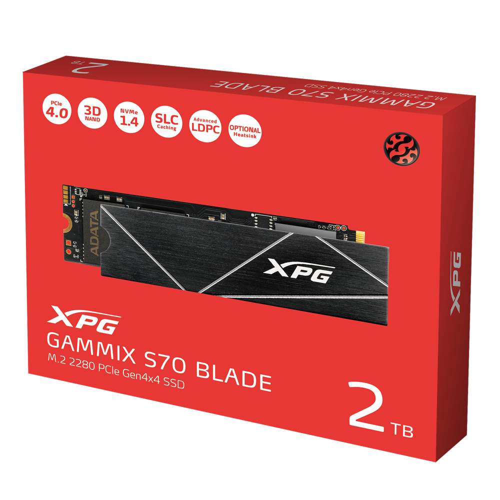 XPG GAMMIX S70 Blade 2 TB M.2 PCI Express 4.0 NVMe 3D NAND - Afbeelding 7