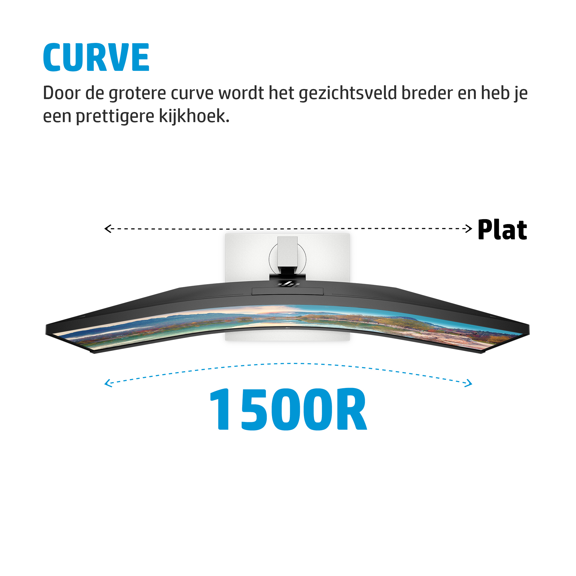 HP E34m G4 WQHD Curved USB-C conferentiemonitor - Afbeelding 14