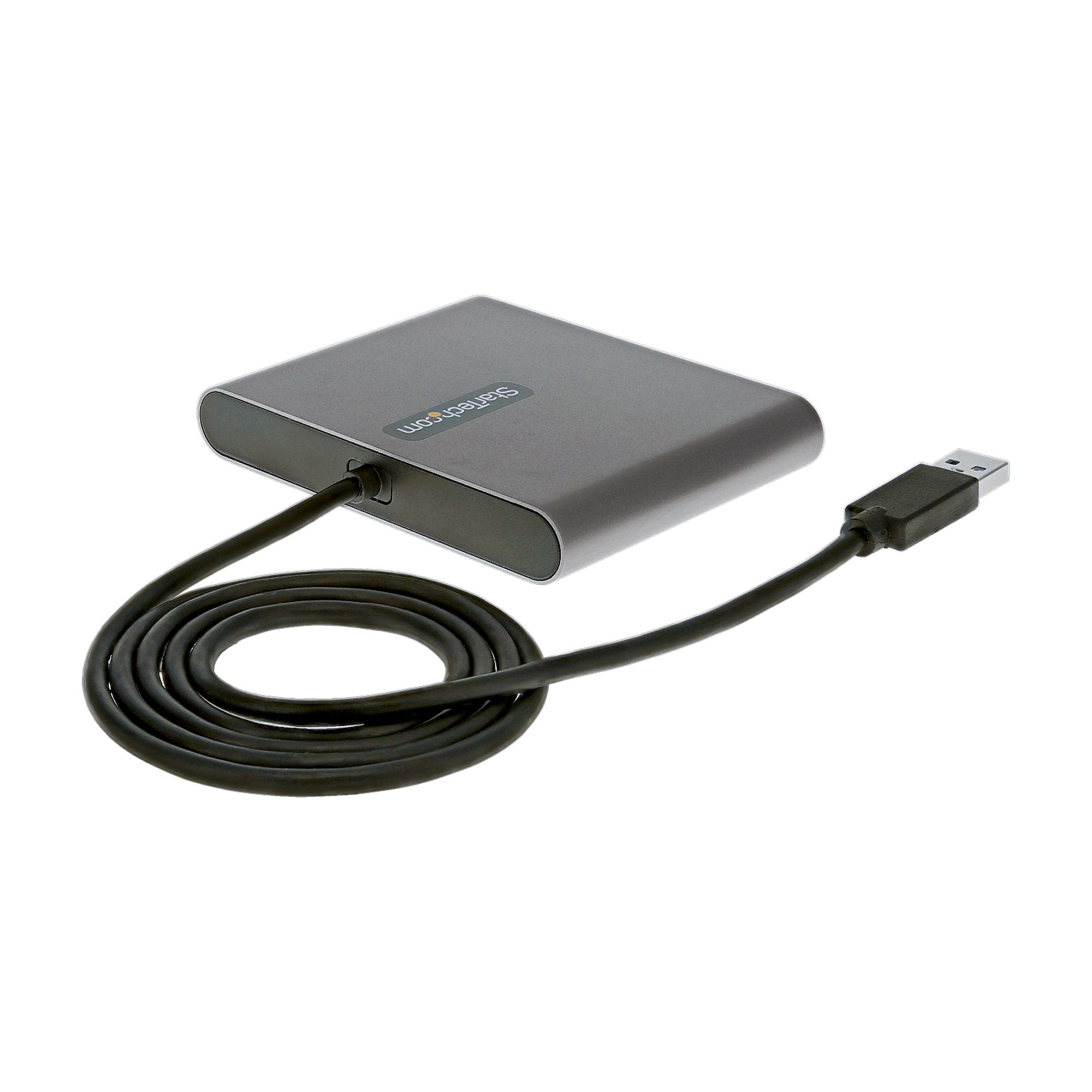 StarTech.com USB 3.0 naar 4x HDMI Adapter, Externe Video & Grafische Kaart, USB Type-A naar Quad HDMI Display Adapter Dongle, 1080p 60Hz, Multi Monitor USB A naar HDMI Converter, Enkel Windows - Afbeelding 3