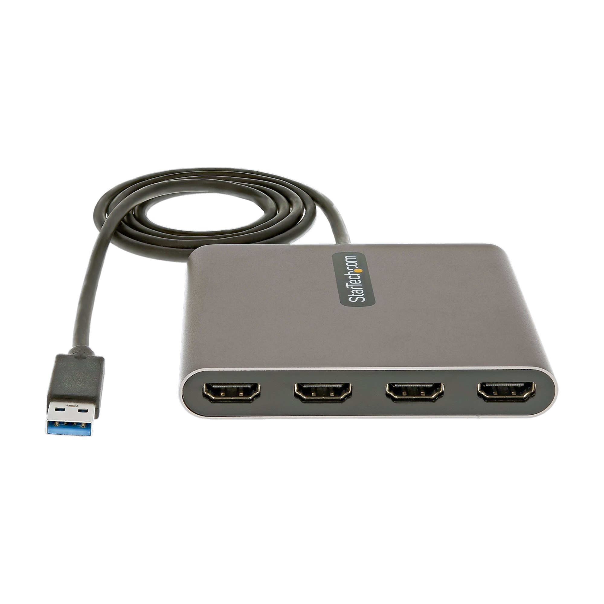 StarTech.com USB 3.0 naar 4x HDMI Adapter, Externe Video & Grafische Kaart, USB Type-A naar Quad HDMI Display Adapter Dongle, 1080p 60Hz, Multi Monitor USB A naar HDMI Converter, Enkel Windows - Afbeelding 4