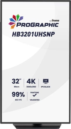 iiyama ProGraphic HB3201UHSNP-B1 computer monitor 80 cm (31.5") 3840 x 2160 Pixels 4K Ultra HD Zwart - Afbeelding 3