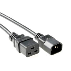 ACT Netsnoer C14 - C19 zwart 0,5 m