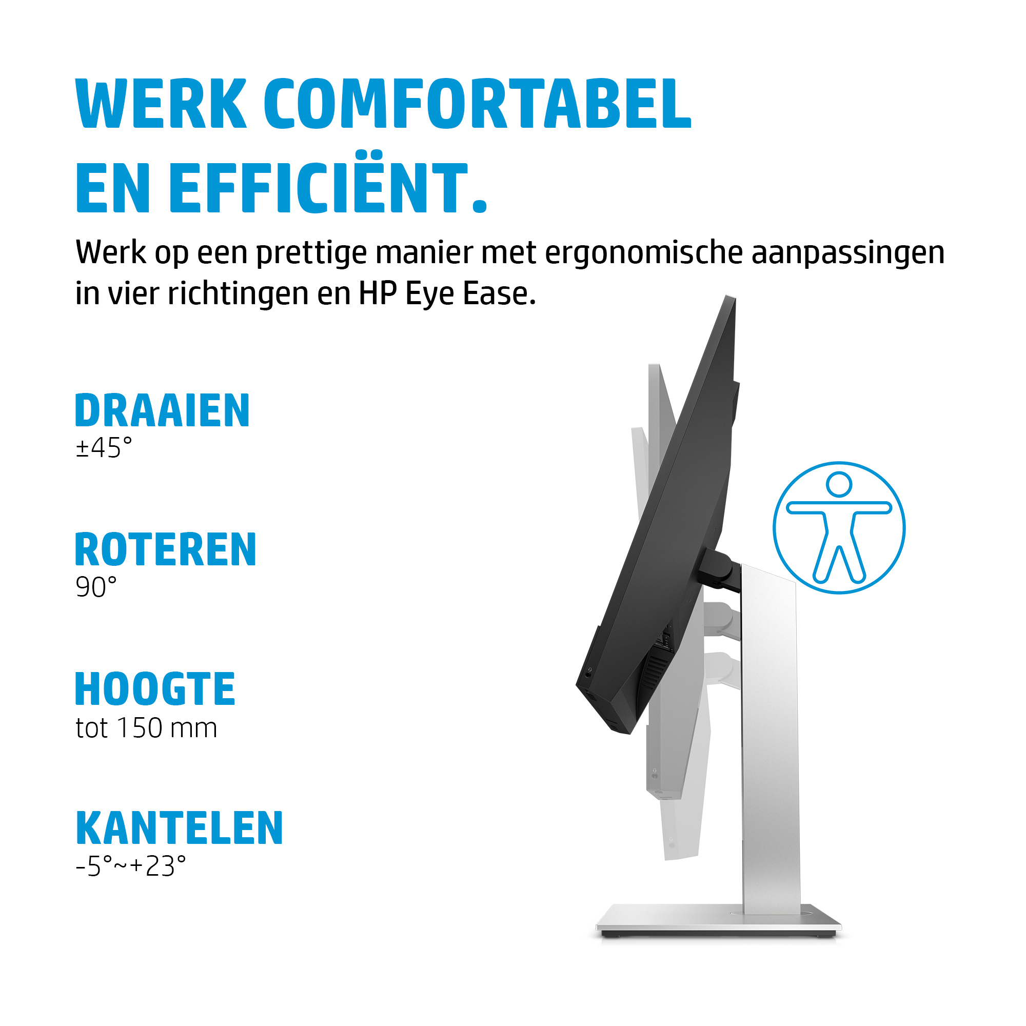 HP E24m G4 FHD USB-C conferentiemonitor - Afbeelding 13