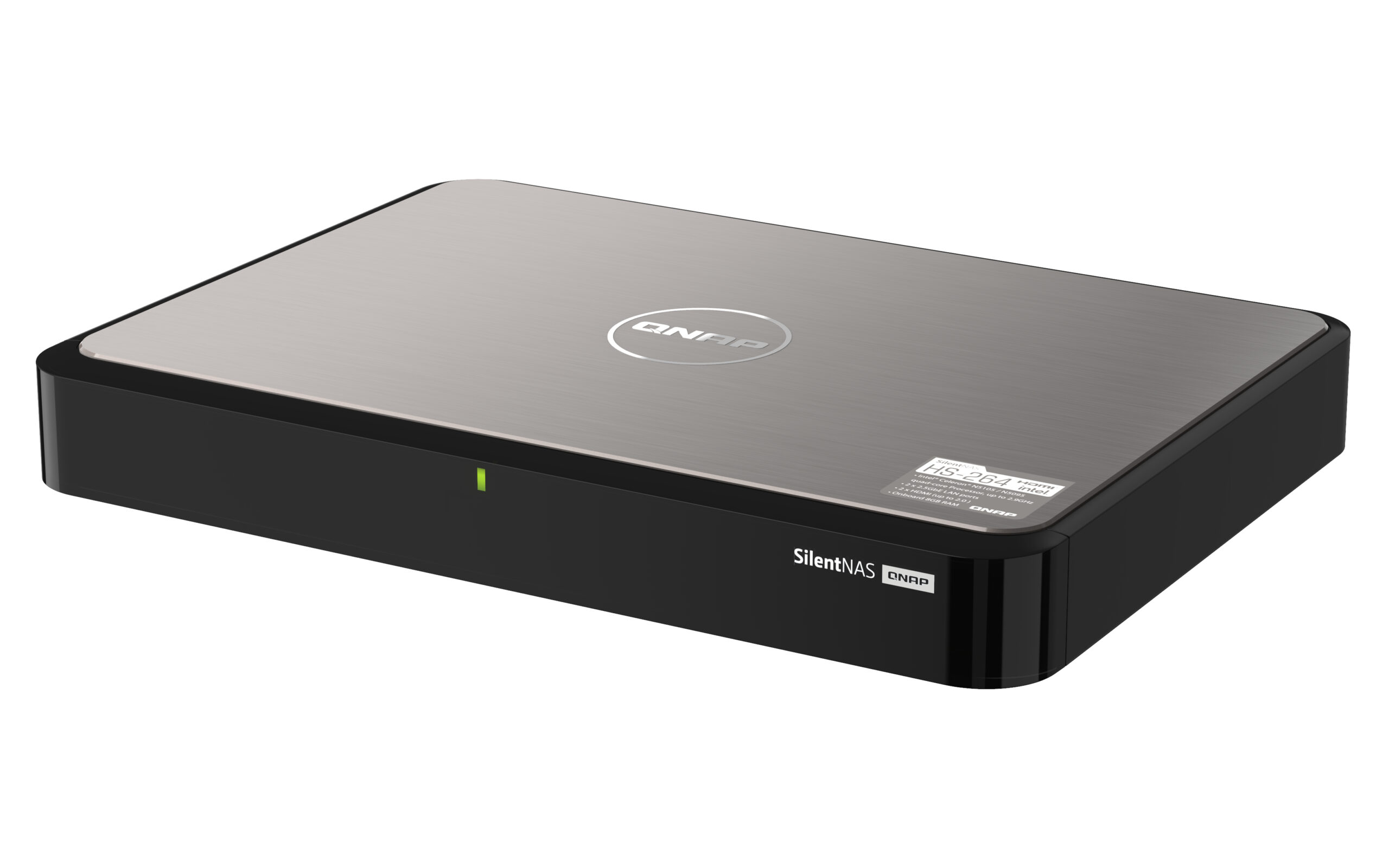 QNAP HS-264 NAS Desktop Intel® Celeron® N5105 8 GB 0 TB QNAP Turbo System Zwart - Afbeelding 6