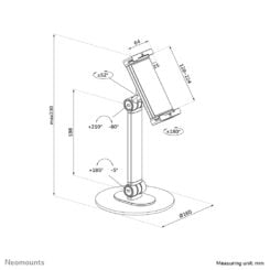 Neomounts DS15-540BL1 Tablet standaard 4.7-12.9" - universeel - Afbeelding 15