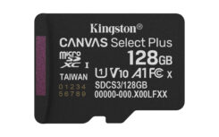 Kingston Technology 128GB micSDXC Canvas Select Plus Gen3 150R A1 enkel pakket zonder ADP