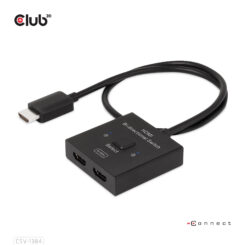CLUB3D HDMI 2-in-1 Bi-directional Switch for 8K60Hz or 4K120Hz - Afbeelding 3
