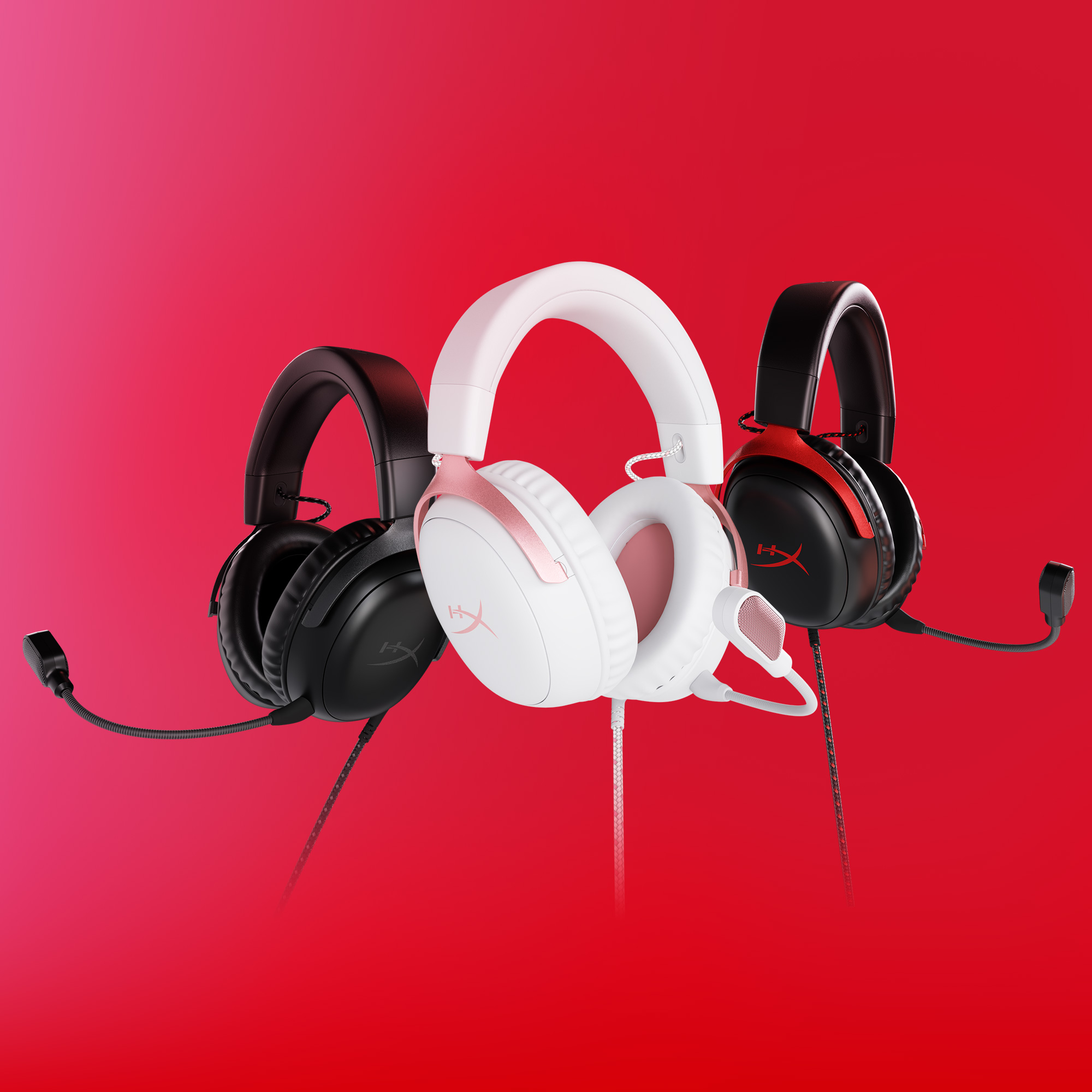 HyperX Cloud III - Gaming Headset (wit/roze) - Afbeelding 5