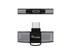Equip 133479 tussenstuk voor kabels USB-C 2 x USB-C Grijs - Afbeelding 3