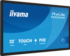 iiyama TW3226AS-B3P beeldkrant Interactief flatscreen 80 cm (31.5") LED Wifi 500 cd/m² Full HD Zwart Touchscreen Type processor Android 14 24/7