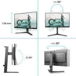 Philips Evnia 3000 25M2N3200U/00 computer monitor 62,2 cm (24.5") 1920 x 1080 Pixels Full HD LCD Zwart - Afbeelding 4