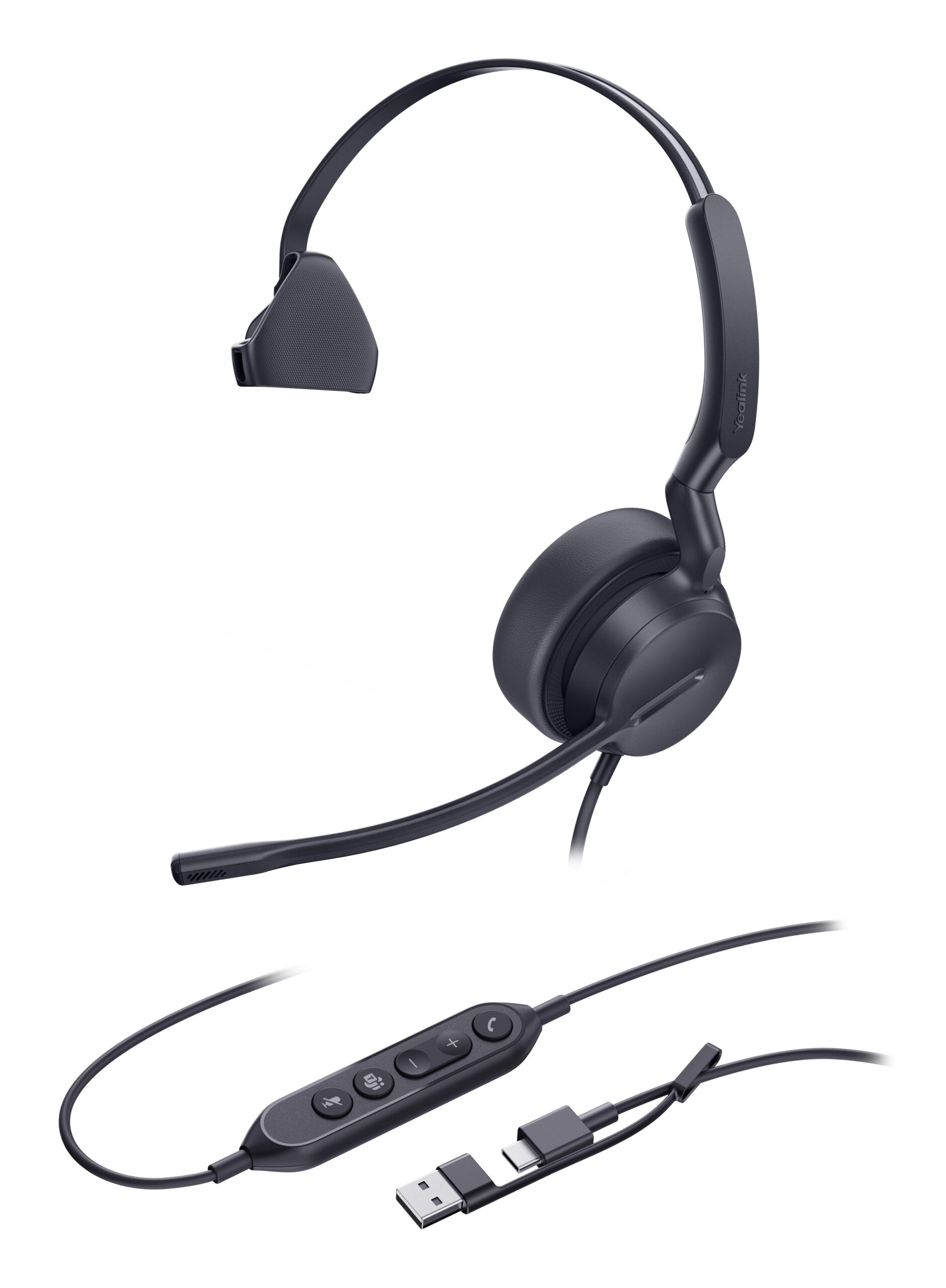 Yealink Mono Teams-headset met USB-C/A-aansluiting - Afbeelding 3