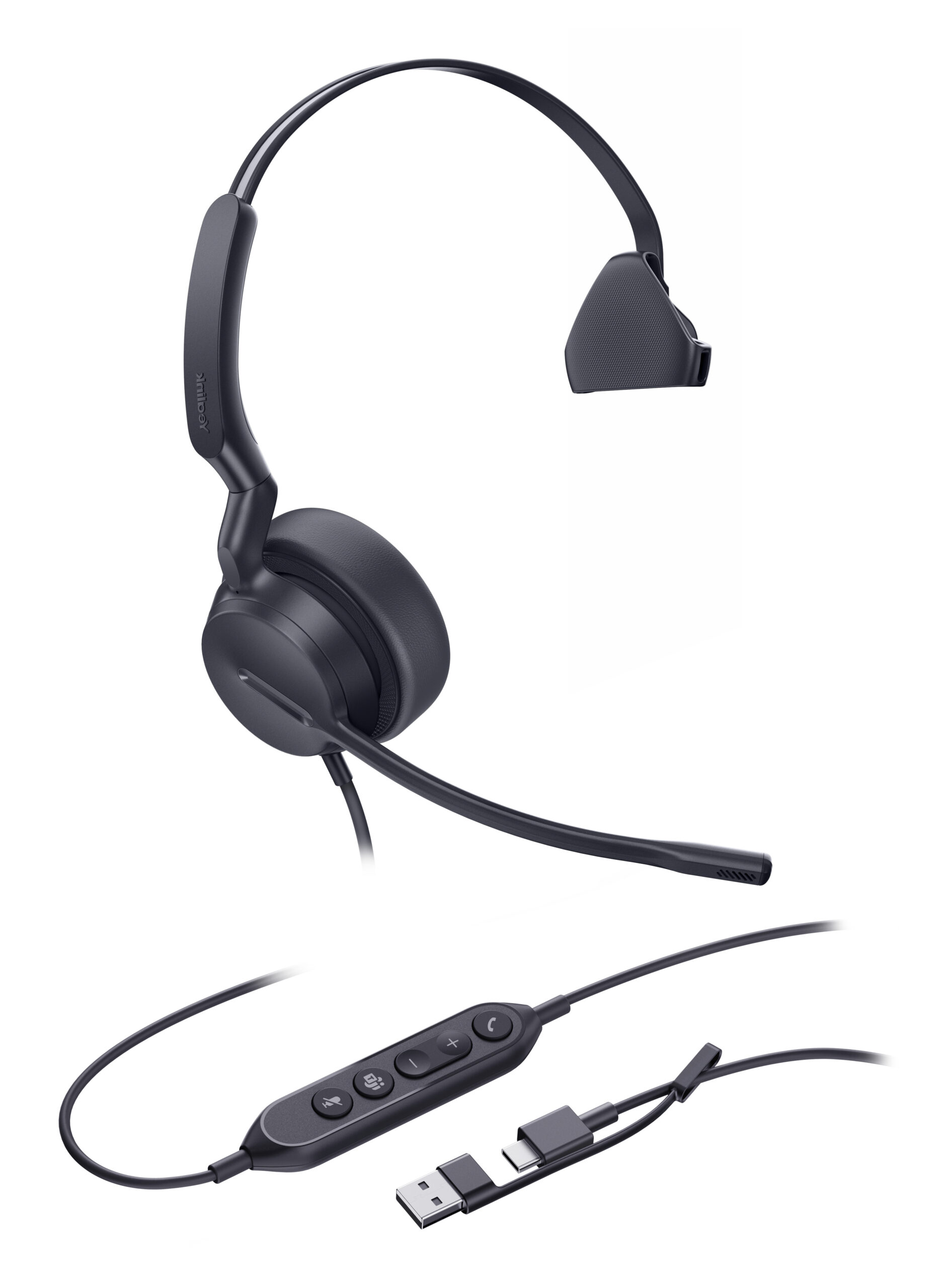 Yealink Mono Teams-headset met USB-C/A-aansluiting - Afbeelding 2