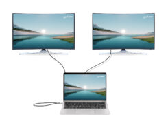 Manhattan USB-C dock/hub met kaartlezer en MST, poorten (7): Ethernet, HDMI (2× 4K@60Hz), USB-A (3×) en USB-C, met Power Delivery (PD) 100W - vereist een externe USB-C-lader (niet inbegrepen). USB-gevoed (geen externe voeding vereist) wanneer PD niet wordt gebruikt - Afbeelding 11