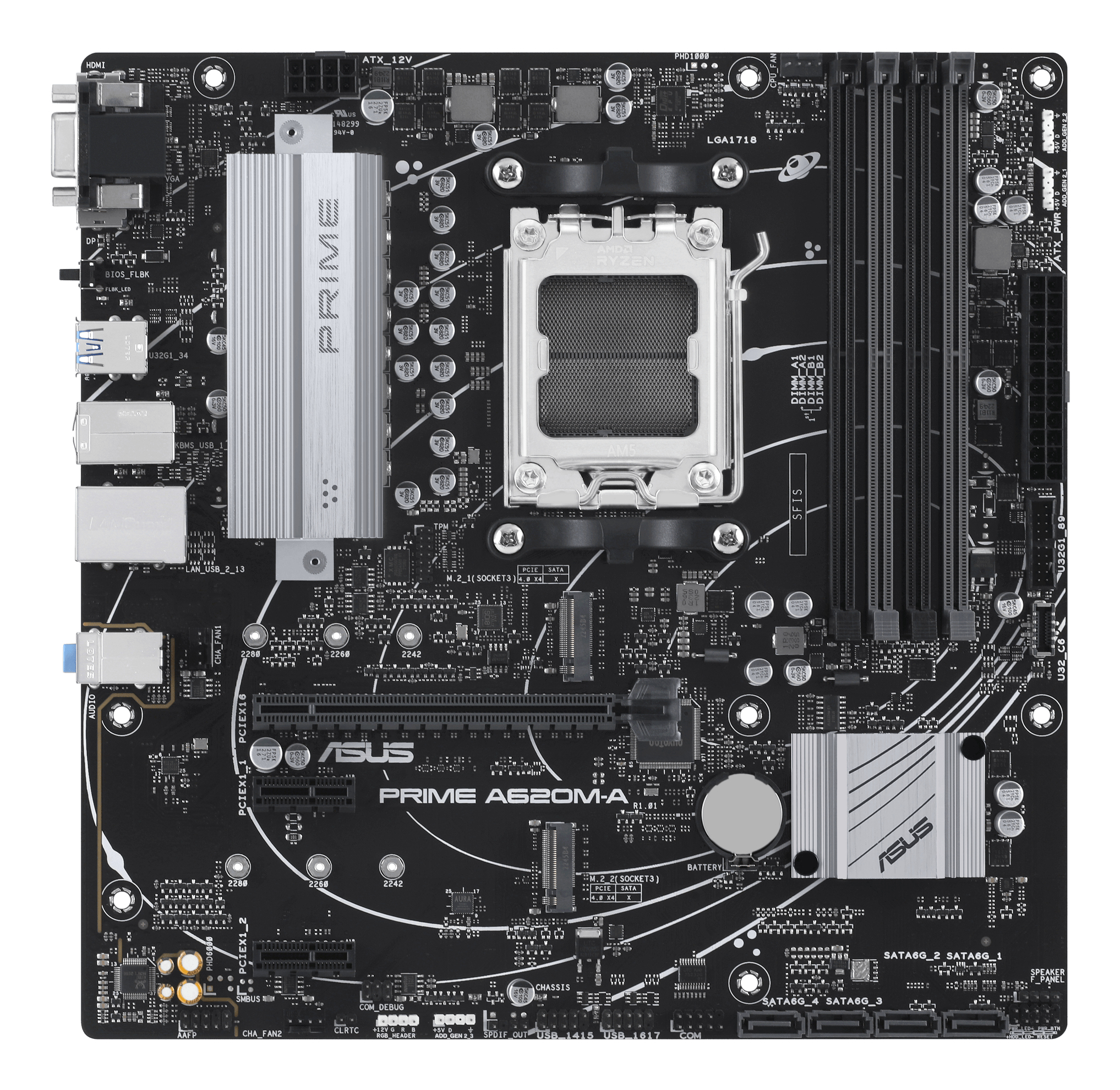 ASUS PRIME A620M-A-CSM AMD A620 Socket AM5 micro ATX - Afbeelding 3