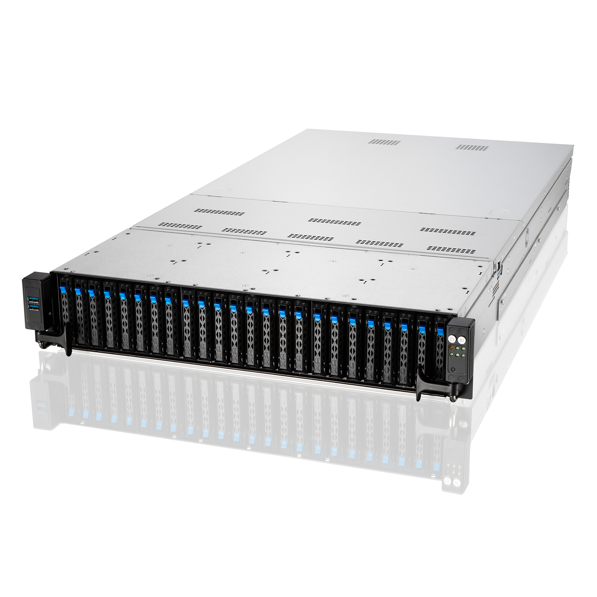 ASUS RS720-E11-RS24U Intel C741 Rack (2U) Zwart, Zilver - Afbeelding 3