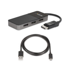 StarTech.com 3-Port DisplayPort 1.4 Splitter, DisplayPort naar 3x DP Multi-Monitor Adapter, Triple 4K Computer MST Hub, USB Bus-Powered - Enkel Windows - Afbeelding 8